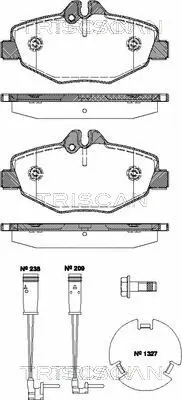 Brake Pad Set, disc brake (8110 23038)