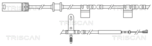 Warning Contact, brake pad wear (8115 17018)