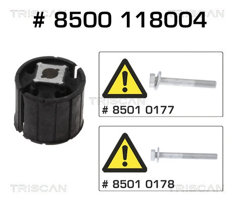 Bushing, axle beam (8500 118004)