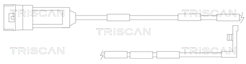 Warning Contact, brake pad wear (8115 24001)