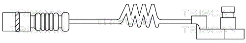 Warning Contact, brake pad wear (8115 23010)