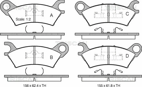 Brake Pad Set, disc brake (8110 50112)