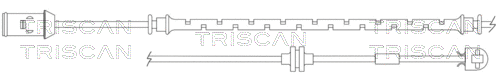 Warning Contact, brake pad wear (8115 24019)