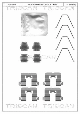 Accessory Kit, disc brake pad (8105 431659)