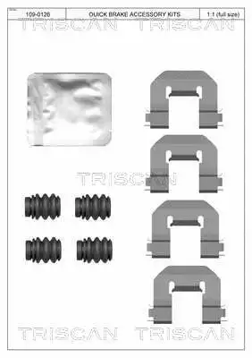 Accessory Kit, disc brake pad (8105 111640)