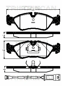 Brake Pad Set, disc brake (8110 24891)
