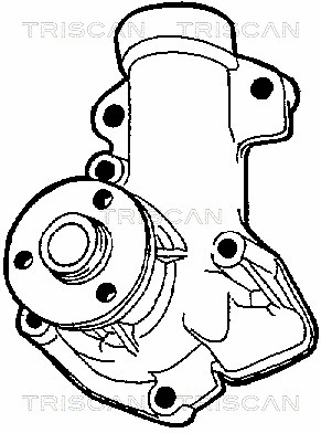Water Pump, engine cooling (8600 15972)