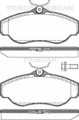 Brake Pad Set, disc brake (8110 17014)