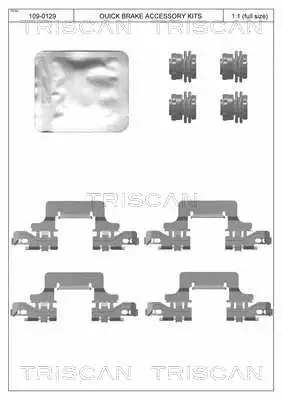 Accessory Kit, disc brake pad (8105 291631)