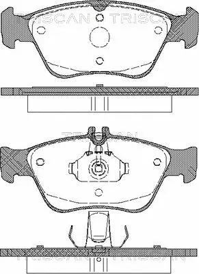 Brake Pad Set, disc brake (8110 23013)