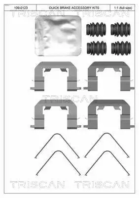 Accessory Kit, disc brake pad (8105 431662)