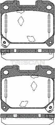 Brake Pad Set, disc brake (8110 13051)