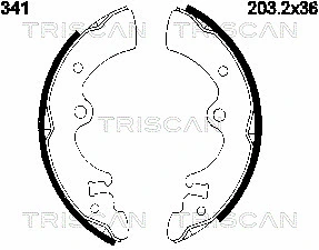 Brake Shoe Set (8100 14341)