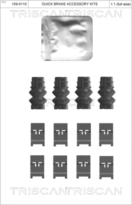 Accessory Kit, disc brake pad (8105 231626)