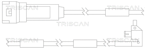 Warning Contact, brake pad wear (8115 24003)