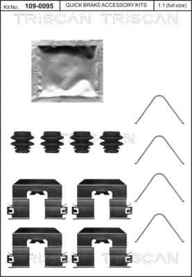 Accessory Kit, disc brake pad (8105 431652)