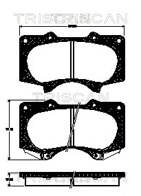 Brake Pad Set, disc brake (8110 13064)
