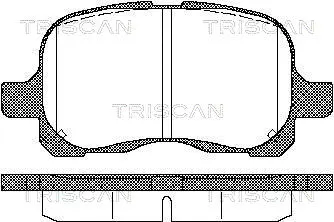 Brake Pad Set, disc brake (8110 13020)
