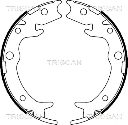 Brake Shoe Set, parking brake (8100 40005)