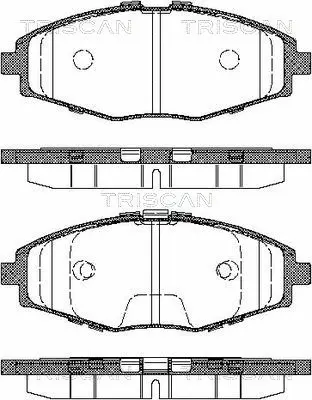 Brake Pad Set, disc brake (8110 21002)
