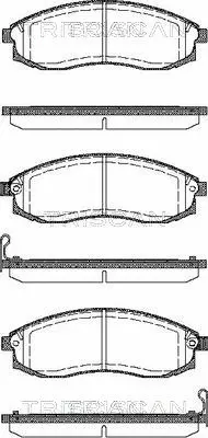 Brake Pad Set, disc brake (8110 14025)
