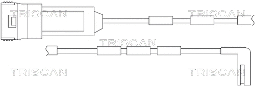 Warning Contact, brake pad wear (8115 24016)