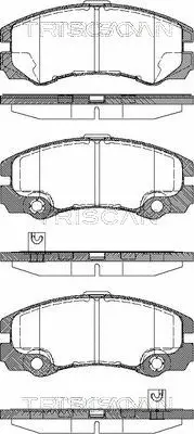 Brake Pad Set, disc brake (8110 24016)