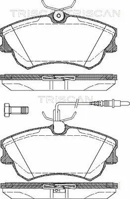 Brake Pad Set, disc brake (8110 25008)