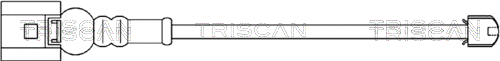 Warning Contact, brake pad wear (8115 29007)