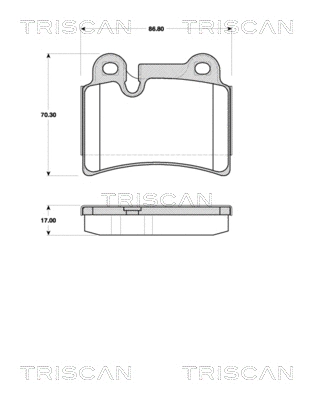 Brake Pad Set, disc brake (8110 29067)