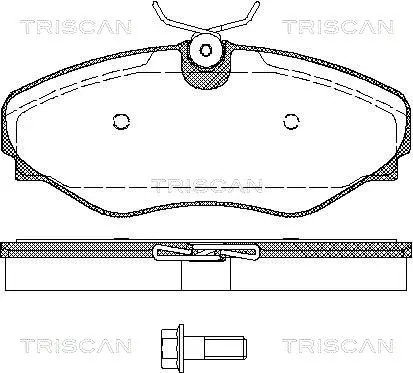 Brake Pad Set, disc brake (8110 10535)