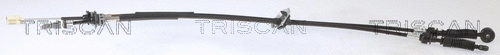 Cable Pull, manual transmission (8140 18705)