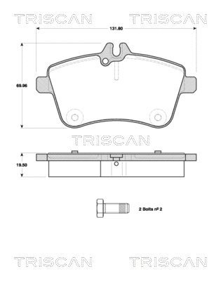 Brake Pad Set, disc brake (8110 23053)