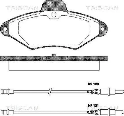 Brake Pad Set, disc brake (8110 38156)