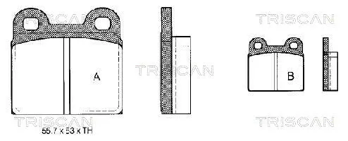 Brake Pad Set, disc brake (8110 10202)