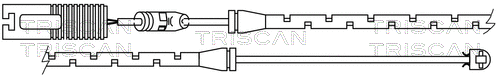 Warning Contact, brake pad wear (8115 11019)