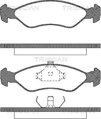 Brake Pad Set, disc brake (8110 69004)