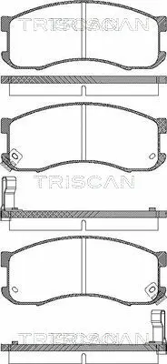 Brake Pad Set, disc brake (8110 50165)