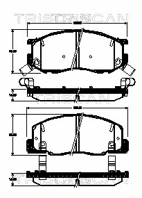 Brake Pad Set, disc brake (8110 13066)
