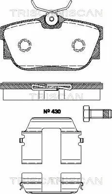 Brake Pad Set, disc brake (8110 29028)