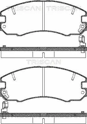 Brake Pad Set, disc brake (8110 13054)