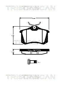 Brake Pad Set, disc brake (8110 29011)
