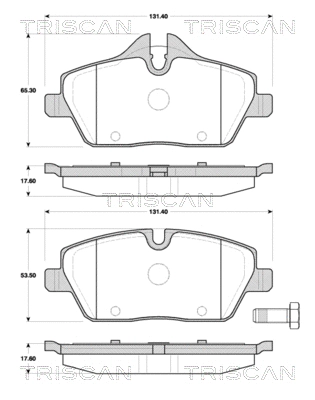Brake Pad Set, disc brake (8110 11028)