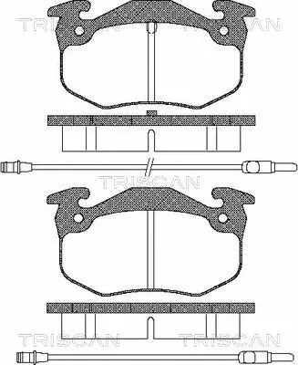 Brake Pad Set, disc brake (8110 38780)