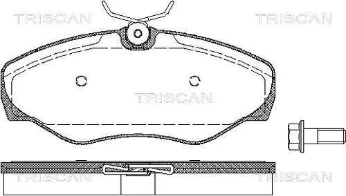 Brake Pad Set, disc brake (8110 25021)