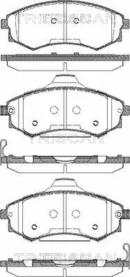 Brake Pad Set, disc brake (8110 43024)