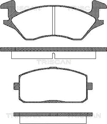 Brake Pad Set, disc brake (8110 13010)
