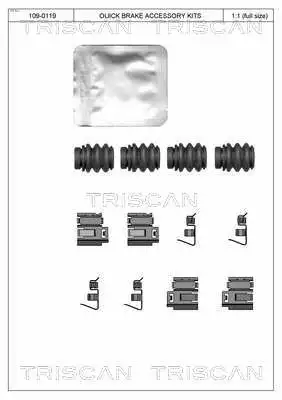 Accessory Kit, disc brake pad (8105 801601)