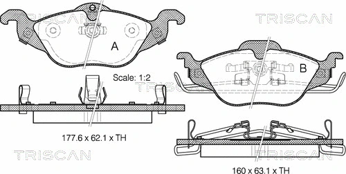 Brake Pad Set, disc brake (8110 24007)