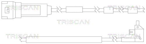 Warning Contact, brake pad wear (8115 24011)